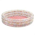 Intex Sweet Blossom Inflatable Baby Pool 86 × 25 cm, 56L Capacity Floral Design with Soft Inflatable Bottom For Ages 1–3 Includes Repair Patch - Intex