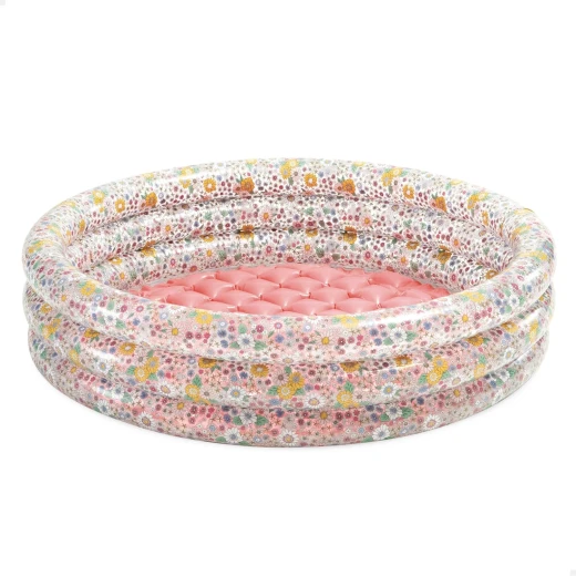 Intex Sweet Blossom Inflatable Baby Pool 86 × 25 cm, 56L Capacity Floral Design with Soft Inflatable Bottom For Ages 1–3 Includes Repair Patch Intex Sweet Blossom Inflatable Baby Pool 86 × 25 cm, 56L Capacity Floral Design with Soft Inflatable Bottom For Ages 1–3 Includes Repair Patch