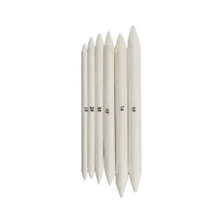 RLJLIVES Blending Stumps Set 6 Sizes Compressed Paper Tortillons for Shading, Smudging &amp; Blending Ideal for Pencil, Charcoal &amp; Pastel Art