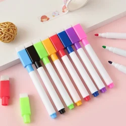 Multi-Colored Whiteboard Marker Set Ergonomic Design Dry-Resistant Ink Compatible with All Whiteboards Bold, Vibrant Colors Smooth Writing (11.3 cm Length)