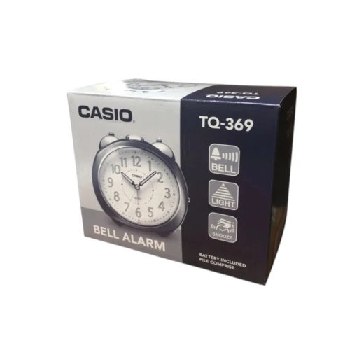 Casio TQ-369-1DF Small Alarm Clock, Compact Travel Clock with Precise Alarm, Clear Display, Battery Included, Durable Plastic Build, Black Casio TQ-369-1DF Small Alarm Clock, Compact Travel Clock with Precise Alarm, Clear Display, Battery Included, Durable Plastic Build, Black