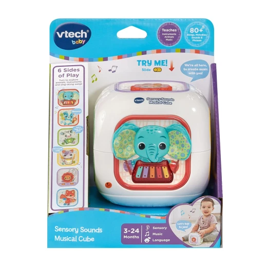 VTech Sensory Sounds Musical Cube – Interactive Baby Toy VTech Sensory Sounds Musical Cube – Interactive Baby Toy
