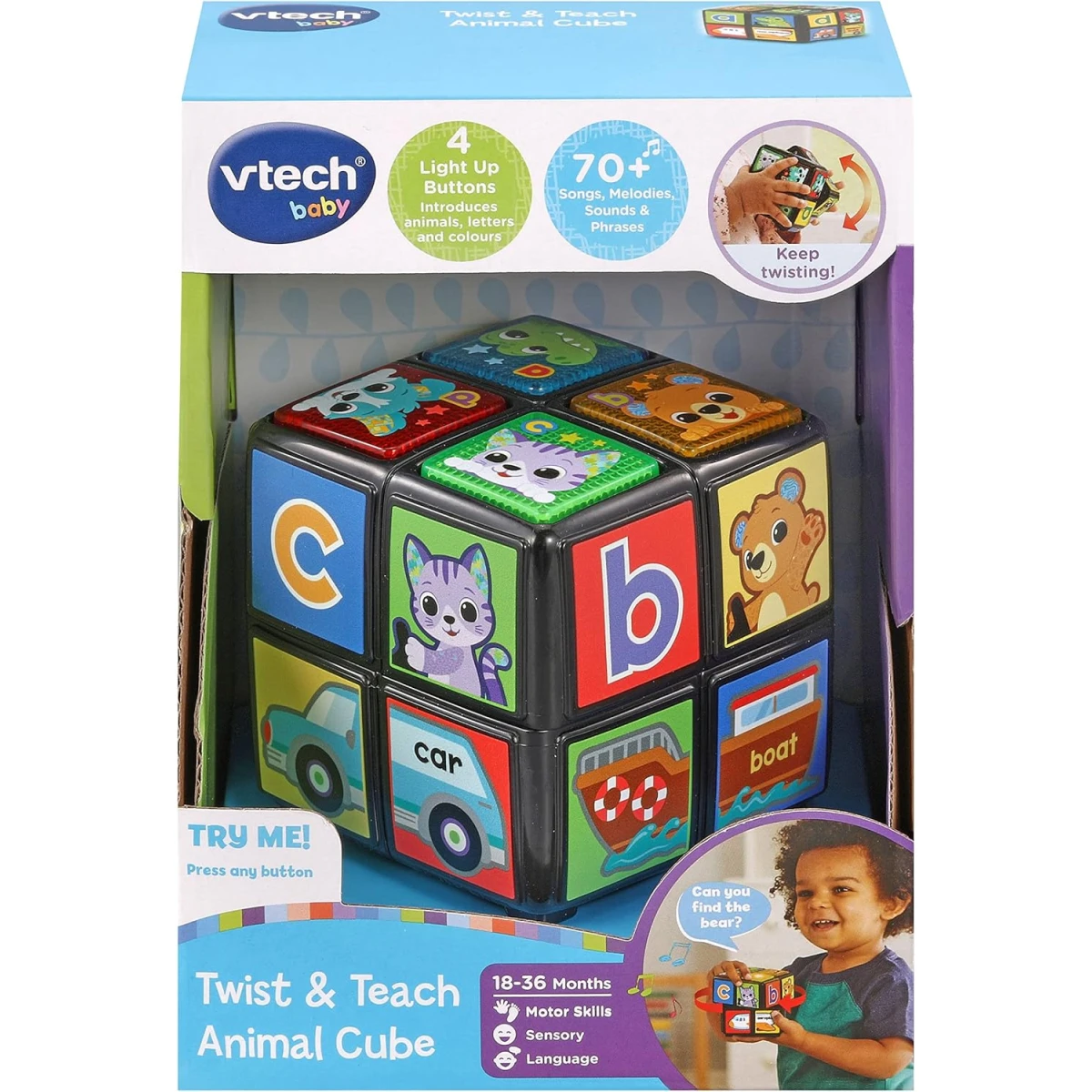 VTech Twist & Teach Animal Cube – Educational Toy