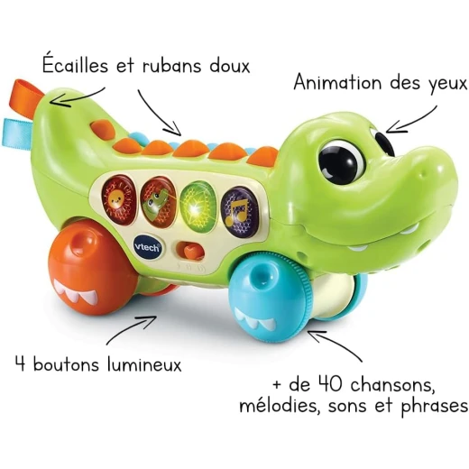VTech Squishy Spikes Alligator – Sensory Learning Toy - VTech - Image 3