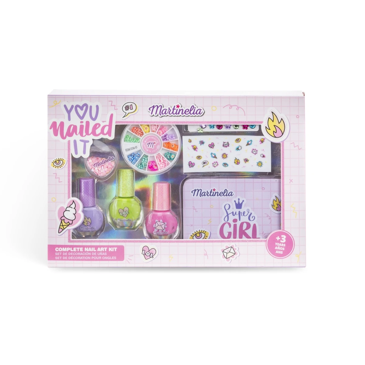 Martinelia "You Nailed It & Nail Art Kit Kids' Nail Decoration Set with Polish & Accessories