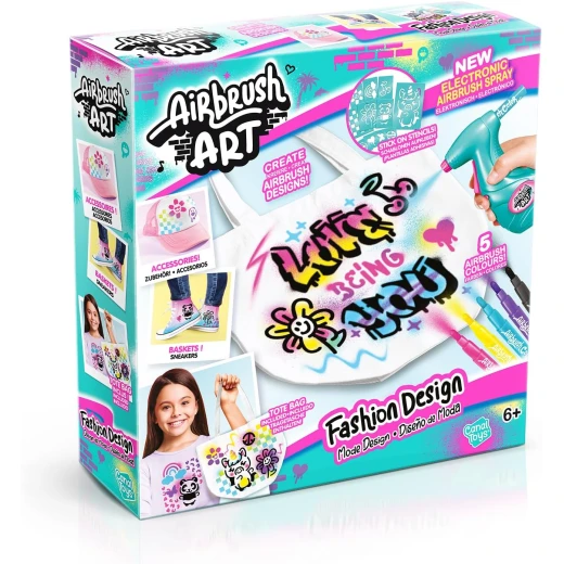 Airbrush Art Fashion Design Kit – Creative Set for Kids