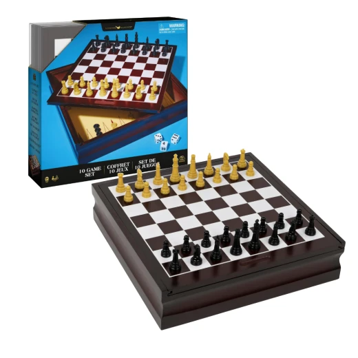 Spin Master Classic Board Game Set 10 in 1 Collection Includes Chess Dice and More Premium Storage Box Family Game Spin Master Classic Board Game Set 10 in 1 Collection Includes Chess Dice and More Premium Storage Box Family Game