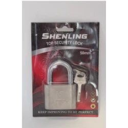 SHENLING Top Security Lock 50mm – Dual Key Padlock