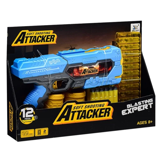 Soft Dart Blaster Toy Gun – Destroyer Edition (12-Dart Set)