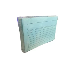 Double-Sided Ruled Record Cards,100 Cards, Size 8 × 12 cm, Green, Made in Lebanon