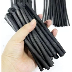 Natural Willow Charcoal – 25 Pieces – 13.5 × 0.7 cm – Cylindrical Tube Packaging