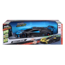 Maisto Bugatti Bolide R/C Car, Blue/Black Edition, Model 82816 , USB Rechargeable, 1:14 Scale