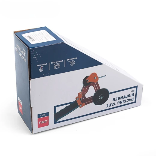 DEQI Packing Tape Dispenser 800 – Heavy-Duty Tape Gun with Ergonomic Grip and Sharp Blade