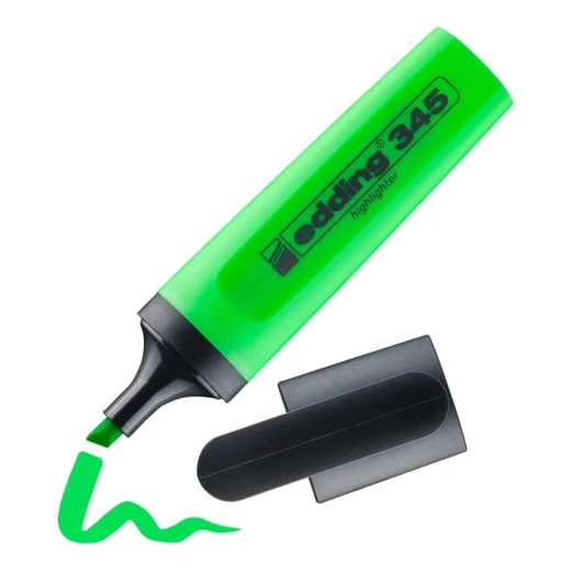 Edding 345 Light Green Highlighter Chisel Tip Green Edding 345 Light Green Highlighter Chisel Tip Green