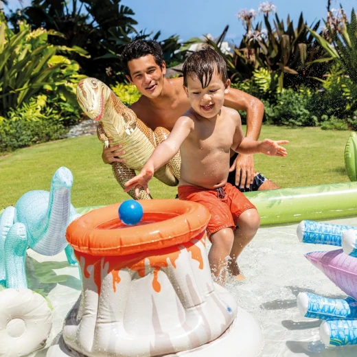 Intex Jurassic Adventure Play Center, Inflated Size: 2.01m x 2.01m x 36cm (56132NP) - Image 2