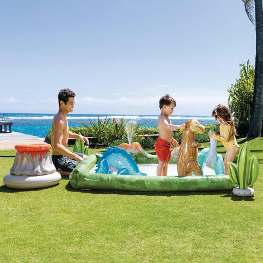 Intex Jurassic Adventure Play Center, Inflated Size: 2.01m x 2.01m x 36cm (56132NP) - Image 3