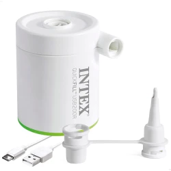 Intex QuickFill USB200R Portable Electric Pump - Rechargeable &amp; Convenient