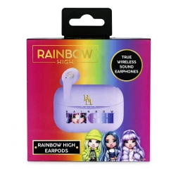 OTL Technologies Rainbow High TWS Earbuds – In-Ear Wireless Earbuds, Purple