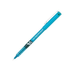 قلم حبر سائل بايلوت V5 رأس دقيق 0.5 مم أزرق سماوي