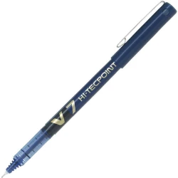 قلم حبر جاف دوار Pilot V7 أزرق عبوة من 12 - 0.7 مم نقطة دقيقة