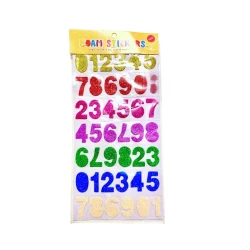 Foam Stickers: Multicolor Letters, Numbers &amp; Shapes for Crafts