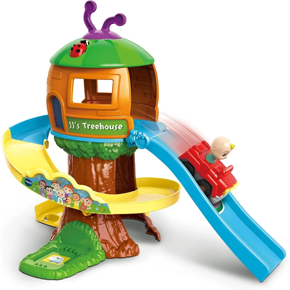 VTech CoComelon Play Tree Track Set - with JJ Smart Car and Interactive Sounds - for ages 18 months and up (Model 561503)
