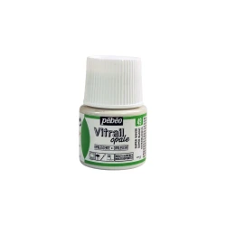 Pebeo Vitrail Opalescent Super White 45ml Glass Paint - Gloss Finish