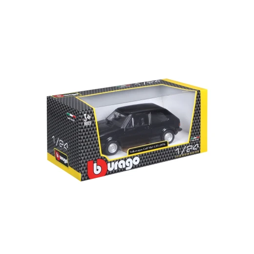 Bburago 1:24 فولكس واجن VW Golf Mk1 GTI 1979 أسود نموذج مصبوب - Image 13