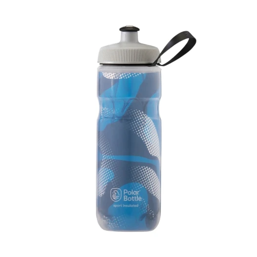 Polar Bottle Sport Insulated Water Bottle - BPA-Free, Sport & Bike Squeeze Bottle with Handle (Fly Dye -Space Gray, 20 oz)