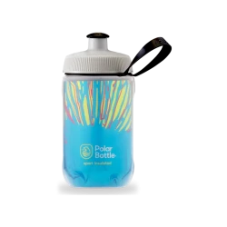 Polar Bottle Kids Sport Insulated Water Bottle - BPA-Free, Sport &amp; Bike Squeeze Bottle with Handle (Azure Blue, 12 oz)