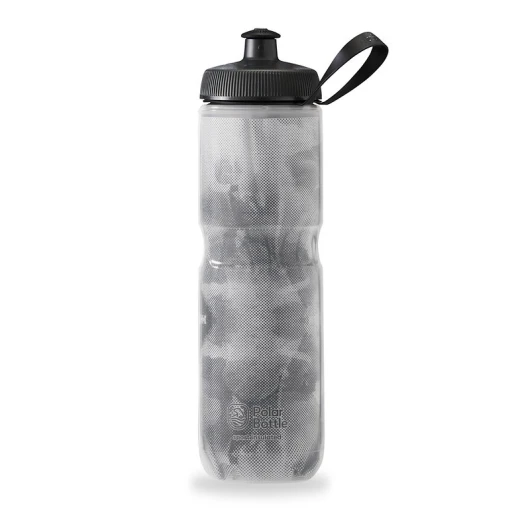 Polar Bottle Sport Insulated Water Bottle - BPA-Free, Sport & Bike Squeeze Bottle with Handle (Fly Dye - Monochrome, 20 oz)