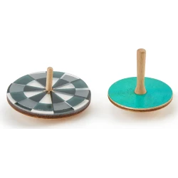 Hape Animated Spinning Top: Wooden Toy for Kids Ages 3+ | Colorful &amp; Fun