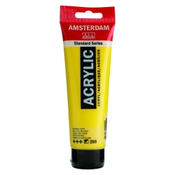 Amsterdam Acrylics Azo Yellow Light Acrylic Paint for Porous Surfaces