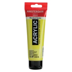 Amsterdam Standard Series Greenish Yellow Acrylic Paint 120ml - Durable &amp; Lightfast