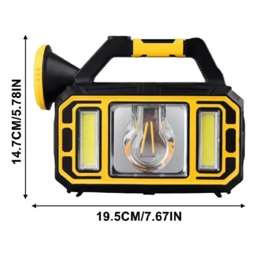 DAKA Solar Powered HS-8036 Emergency Flashlight - Reliable &amp; Portable - Image 3