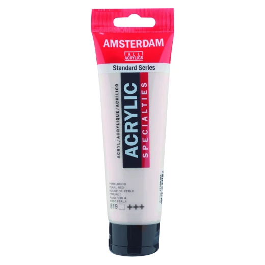Amsterdam Mendels Pearl Red Acrylic Paint - Thick Consistency, Lightfast, Versatile Amsterdam Mendels Pearl Red Acrylic Paint - Thick Consistency, Lightfast, Versatile