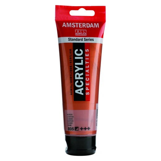 Amsterdam Mendels Metallic Copper Acrylic Paint - Thick Consistency, Lightfast, Versatile Amsterdam Mendels Metallic Copper Acrylic Paint - Thick Consistency, Lightfast, Versatile