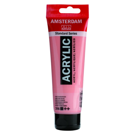 Amsterdam Venetian Rose Acrylic Paint: Thick Consistency, Lightfast, Versatile Amsterdam Venetian Rose Acrylic Paint: Thick Consistency, Lightfast, Versatile
