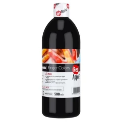 Red Apple 500ml Black Finger Paint for Kids | Non-Toxic