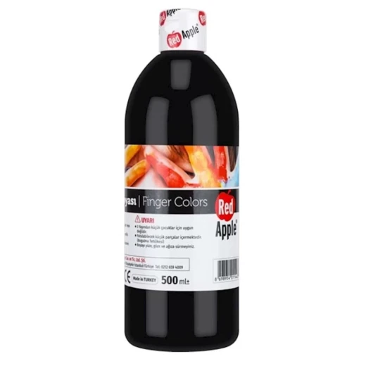 Red Apple 500ml Black Finger Paint for Kids | Non-Toxic Red Apple 500ml Black Finger Paint for Kids | Non-Toxic