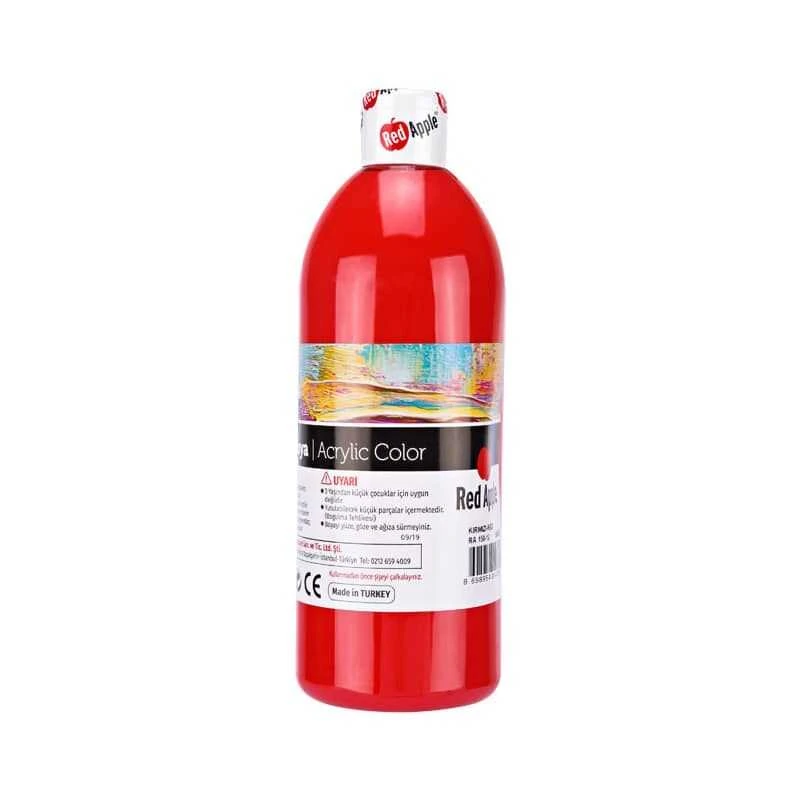 Red Apple Acrylic Paint 500ml - Vibrant Red Color for Art