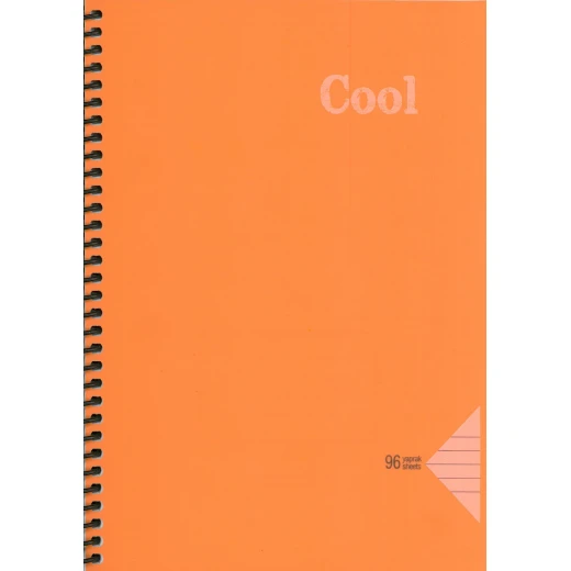 A5 Colorful Spiral-Ruled Notebook, 96 Sheets - Durable PP Cover A5 Colorful Spiral-Ruled Notebook, 96 Sheets - Durable PP Cover