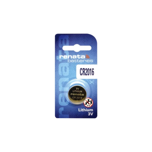 Renata CR2016 Lithium Button Cell Battery 3V 90mAh - Reliable Power