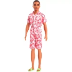 Barbie Ken Fashionistas Doll #235 Hawaiian Jumpsuit &amp; Green Sandals Kids Toy 3+ Years - Barbie