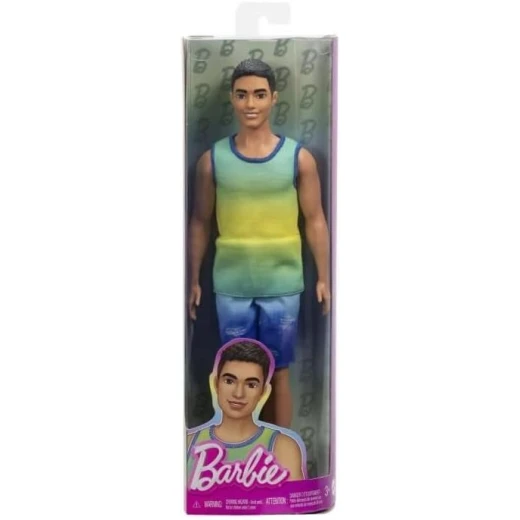 Barbie Fashionistas Ken Doll #236 with Ombre Tank Top &amp; Jean Shorts: Stylish Ken Doll for Creative Play &amp; Fashion Fun - Barbie - Image 4