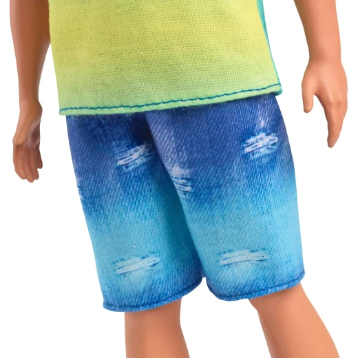 Barbie Fashionistas Ken Doll #236 with Ombre Tank Top &amp; Jean Shorts: Stylish Ken Doll for Creative Play &amp; Fashion Fun - Barbie - Image 5