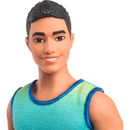 Barbie Fashionistas Ken Doll #236 with Ombre Tank Top &amp; Jean Shorts: Stylish Ken Doll for Creative Play &amp; Fashion Fun - Barbie - Image 6