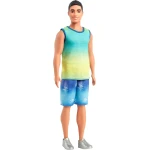 Barbie Fashionistas Ken Doll #236 with Ombre Tank Top &amp; Jean Shorts: Stylish Ken Doll for Creative Play &amp; Fashion Fun - Barbie