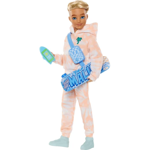 Mattel Barbie Dream Besties Ken Fashion Doll with Summer Accessories, Blonde Hair, Skateboard &amp; Imaginative Play - Barbie - Image 6