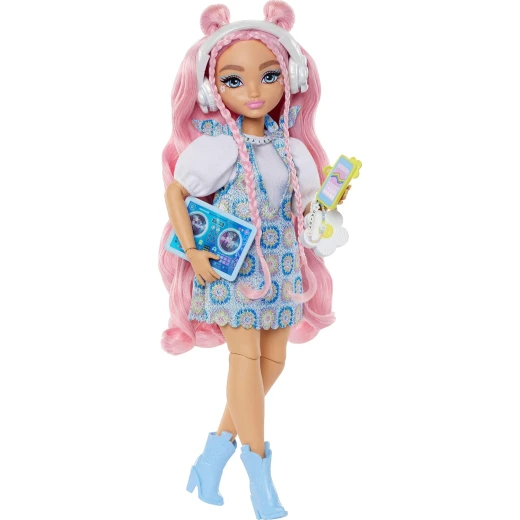 Mattel Barbie Dream Besties Daisy Jean Fashion Doll with DJ Accessories &amp; Pink Hair for Creative Play - Barbie - Image 2